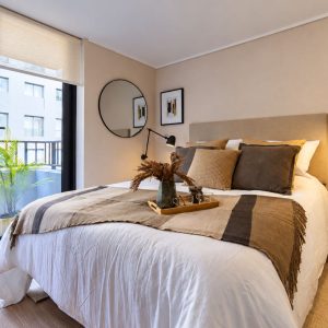 Venta Departamento Nuevo / 1 Dormitorio + 1 Baño / Barrio Dieciocho – Santiago Centro full